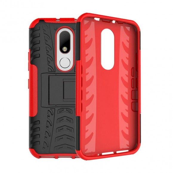 Чехол Hybrid Armor для Motorola Moto M (черный + красный) Чехол Hybrid Armor для Motorola Moto M (черный + красный)