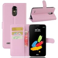 Чехол с визитницей для LG Stylus 3 M400DY (розовый) Чехол с визитницей для LG Stylus 3 M400DY (розовый)