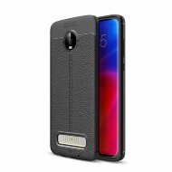 Чехол-накладка Litchi Grain для Motorola Moto Z4 Play (черный)