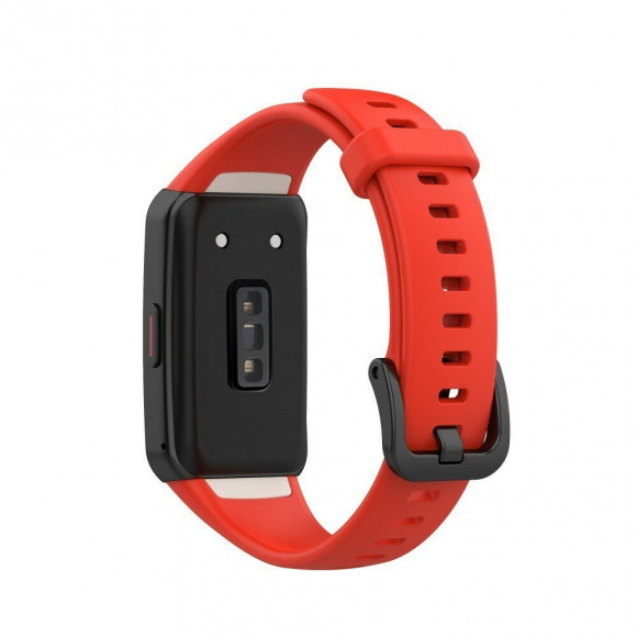 Силиконовый ремешок для Huawei Band 6 / Honor Band 6 (красный) Силиконовый ремешок для Huawei Band 6 / Honor Band 6 (красный)