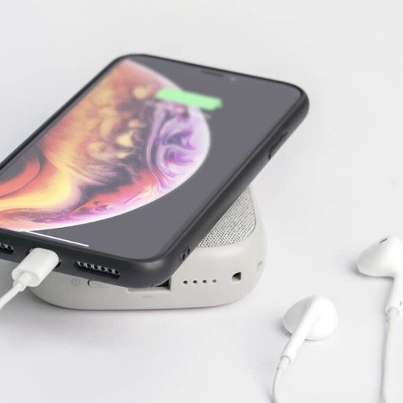 Внешний аккумулятор с беспроводной зарядкой Xiaomi Solove Wireless Charging Treasure W5  (серый)