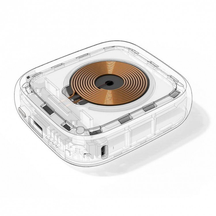 Внешний аккумулятор с беспроводной зарядкой Xiaomi Solove Wireless Charging Treasure W5  (серый)