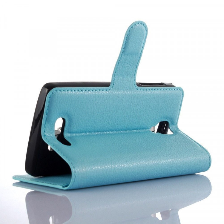 Чехол с визитницей для Lenovo A1000 (голубой)