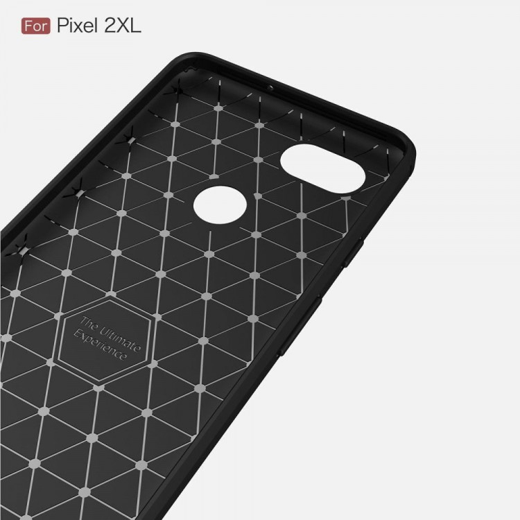 Чехол-накладка Carbon Fibre для Google Pixel 2 XL (красный)