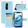 Чехол с визитницей для Nokia 5.1 Plus / Nokia X5 (голубой)