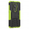 Чехол Hybrid Armor для Nokia 7.2 / Nokia 6.2 (черный + зеленый)