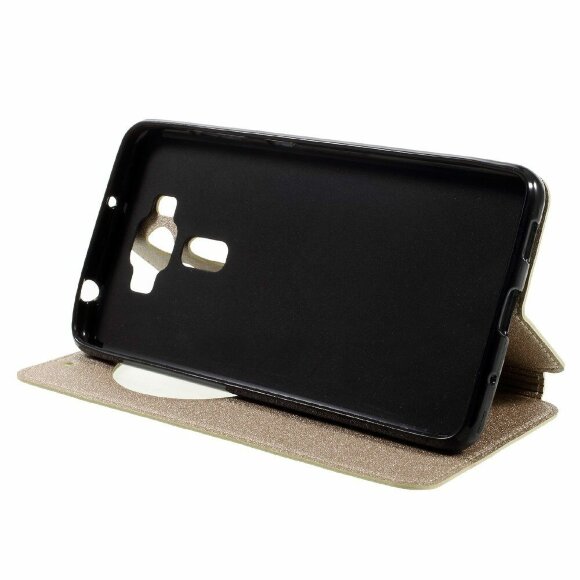 Чехол с окном для ASUS ZenFone 3 Deluxe ZS550KL (золотой)