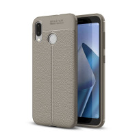 Чехол-накладка Litchi Grain для Asus ZenFone Max (M1) ZB555KL (серый)