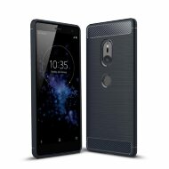 Чехол-накладка Carbon Fibre для Sony Xperia XZ2 (темно-синий) Чехол-накладка Carbon Fibre для Sony Xperia XZ2 (темно-синий)