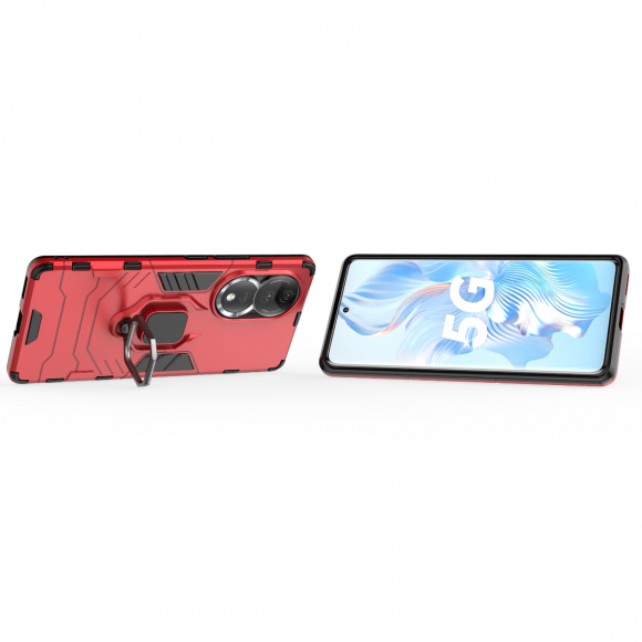 Чехол Armor Ring Holder для Honor 80 (красный)