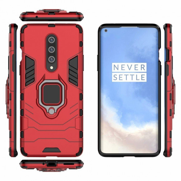 Чехол Armor Ring Holder для OnePlus 8 (красный)