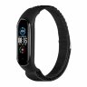 Ремешок Альпийская петля для Xiaomi Mi Band 7 / Mi Band 6 / Mi Band 5 / Mi Band 4 / Mi Band 3 (черный)