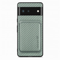 Чехол с магнитным держателем карт для Google Pixel 6 (зеленый)