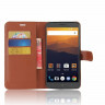 Чехол с визитницей для ZTE MAX XL  (коричневый)