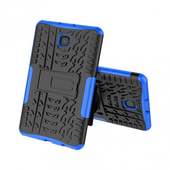 Чехол Hybrid Armor для Samsung Galaxy Tab A 8.0 (2018) SM-T387 (черный + голубой) Чехол Hybrid Armor для Samsung Galaxy Tab A 8.0 (2018) SM-T387 (черный + голубой)