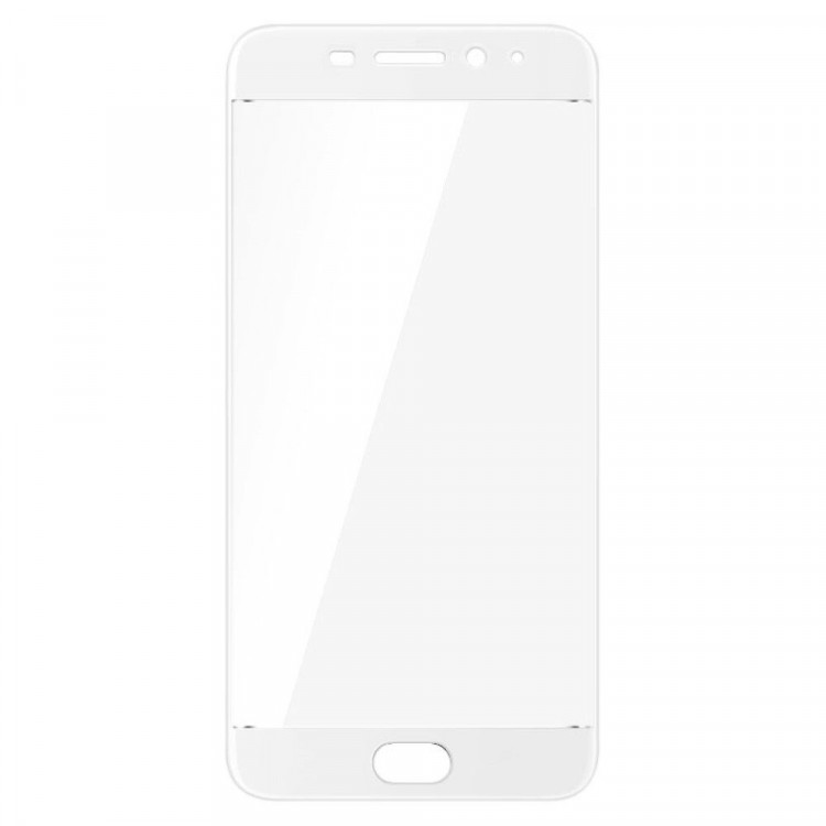 Защитное стекло 3D для Meizu M5 Note (белый)