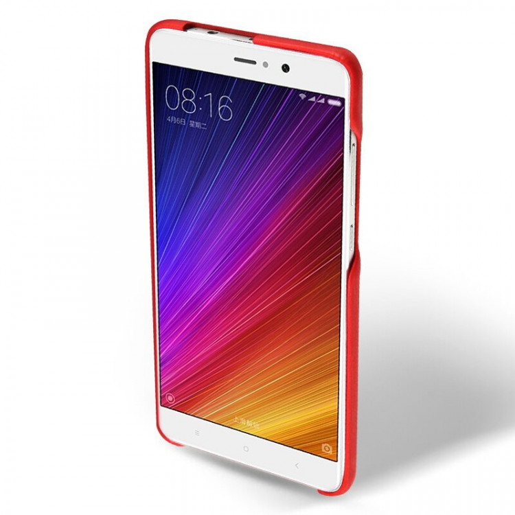 Кожаная накладка LENUO для Xiaomi Mi5S Plus (красный)