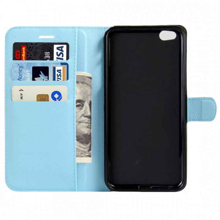Чехол с визитницей для Xiaomi Mi5C (голубой)