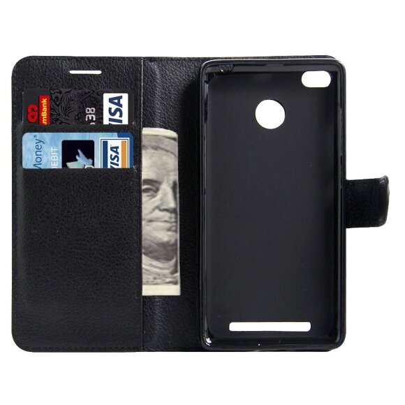 Чехол с визитницей для Xiaomi Redmi 3X (черный) Чехол с визитницей для Xiaomi Redmi 3X (черный)