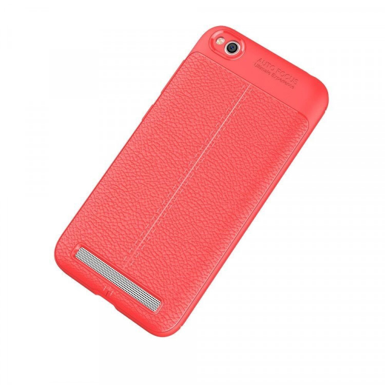 Чехол-накладка Litchi Grain для Xiaomi Redmi 5A (красный)