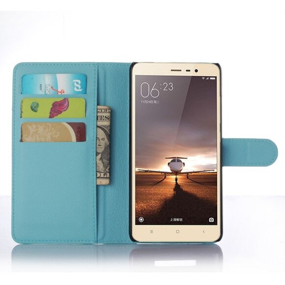 Чехол с визитницей для Xiaomi Redmi Note 3 / 3 PRO (голубой) Чехол с визитницей для Xiaomi Redmi Note 3 / 3 PRO (голубой)
