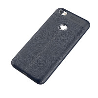 Чехол-накладка Litchi Grain для Xiaomi Redmi Note 5A / 5A Prime (темно-синий)