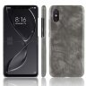 Чехол Litchi Texture для Xiaomi Mi 8 Pro (серый)