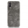 Чехол Litchi Texture для Xiaomi Mi 8 Pro (серый)
