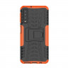 Чехол Hybrid Armor для Samsung Galaxy A7 (2018) (черный + оранжевый)