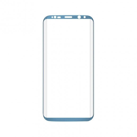 Защитное стекло 3D для Samsung Galaxy S8+ (голубой)