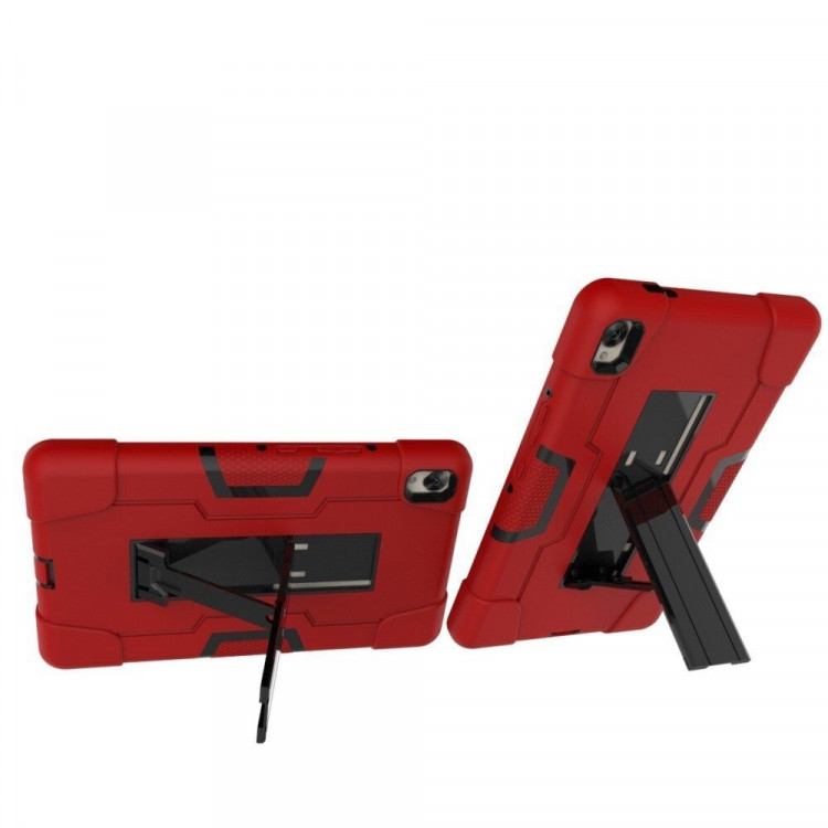 Гибридный TPU чехол для Huawei MediaPad M6 8.4 (красный + черный)