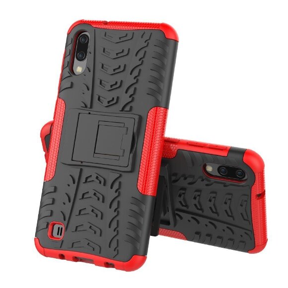 Чехол Hybrid Armor для Samsung Galaxy M10 (черный + красный) Чехол Hybrid Armor для Samsung Galaxy M10 (черный + красный)