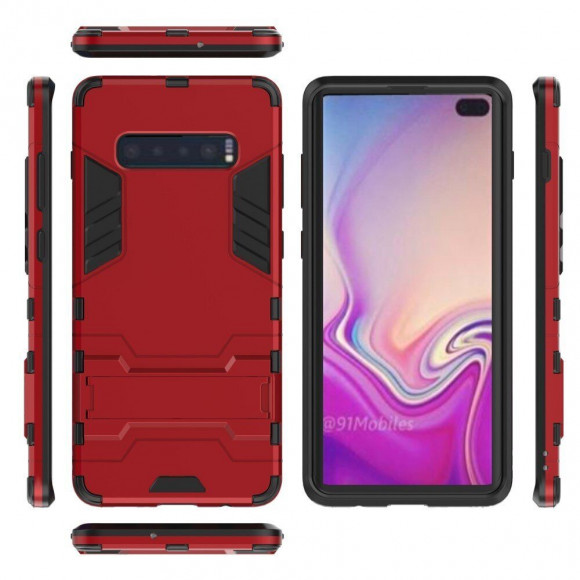 Чехол Duty Armor для Samsung Galaxy S10+ (Plus) (красный) Чехол Duty Armor для Samsung Galaxy S10+ (Plus) (красный)