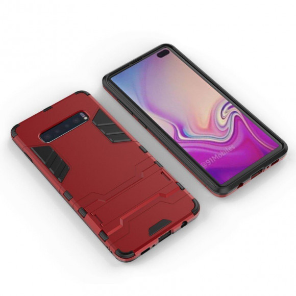 Чехол Duty Armor для Samsung Galaxy S10+ (Plus) (красный) Чехол Duty Armor для Samsung Galaxy S10+ (Plus) (красный)