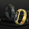 Стальной браслет для Xiaomi Smart Band 7 (золото)