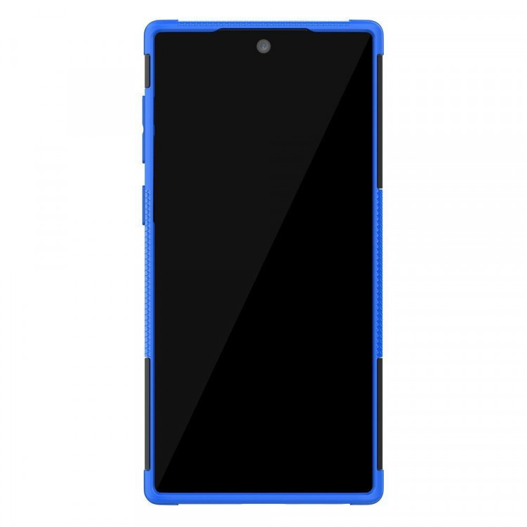 Чехол Hybrid Armor для Samsung Galaxy Note 10 (черный + голубой)