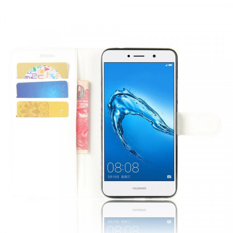Чехол с визитницей для Huawei Enjoy 7 Plus  (белый)
