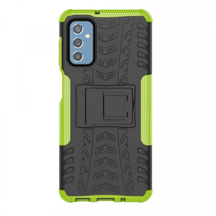 Чехол Hybrid Armor для Samsung Galaxy M52 5G (черный + зеленый)