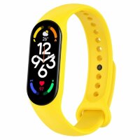 Силиконовый ремешок для Xiaomi Mi Band 7 (желтый)