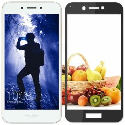 Защитное стекло 3D для Huawei Honor 6A (черный)