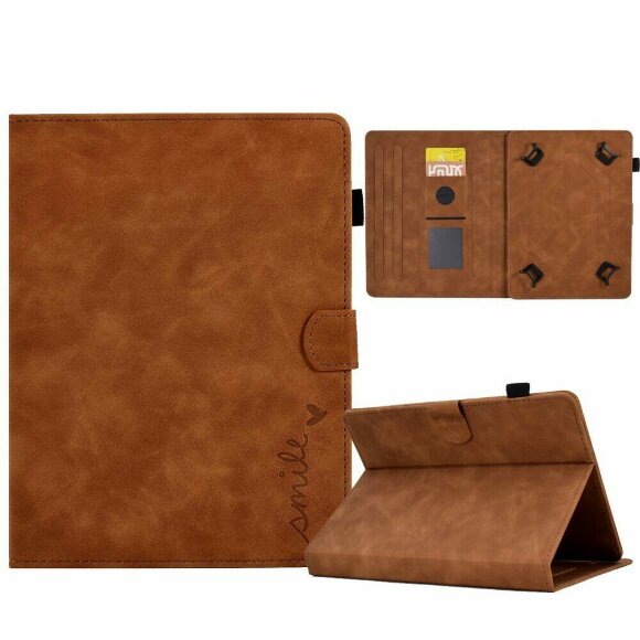 Универсальный чехол Folio Stand для планшета 10 дюймов (коричневый)