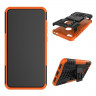 Чехол Hybrid Armor для Huawei Honor 8 lite (черный + оранжевый)