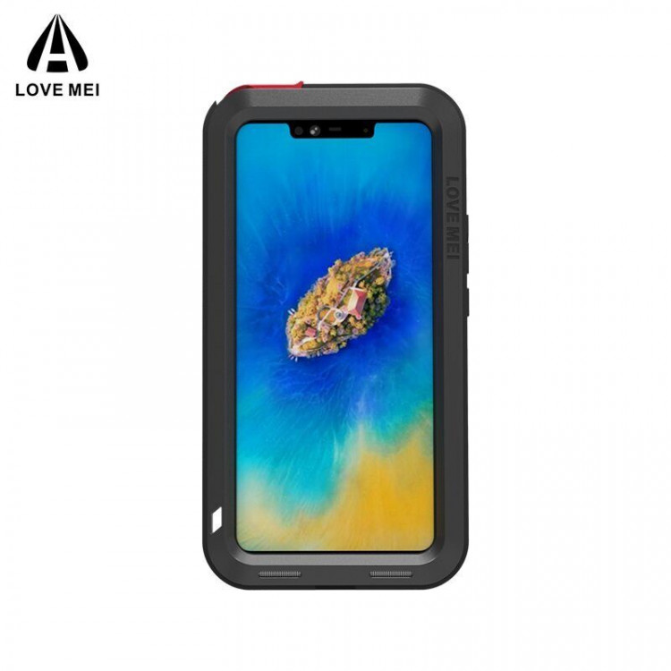 Гибридный чехол LOVE MEI для Huawei Mate 20 Pro (черный)