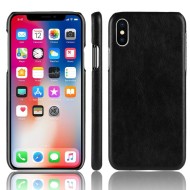 Чехол Litchi Texture для iPhone X / XS (черный) Чехол Litchi Texture для iPhone X / XS (черный)