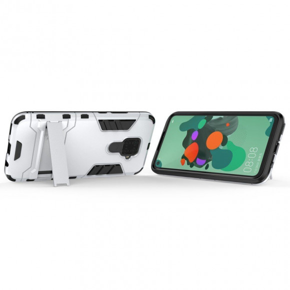 Чехол Duty Armor для Huawei Nova 5i Pro / Mate 30 Lite (серебряный)