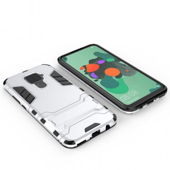 Чехол Duty Armor для Huawei Nova 5i Pro / Mate 30 Lite (серебряный)