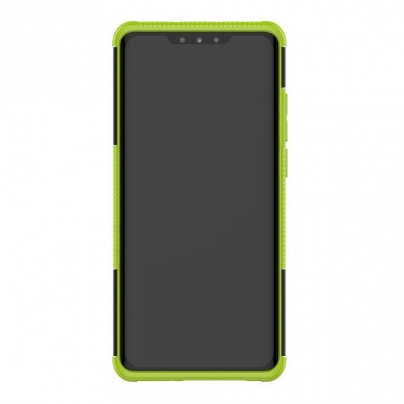Чехол Hybrid Armor для Huawei P30 Pro (черный + зеленый)