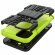 Чехол Hybrid Armor для iPhone 13 (черный + зеленый)