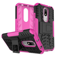 Чехол Hybrid Armor для Motorola Moto M (черный + розовый)