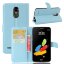 Чехол с визитницей для LG Stylus 3 M400DY (голубой)